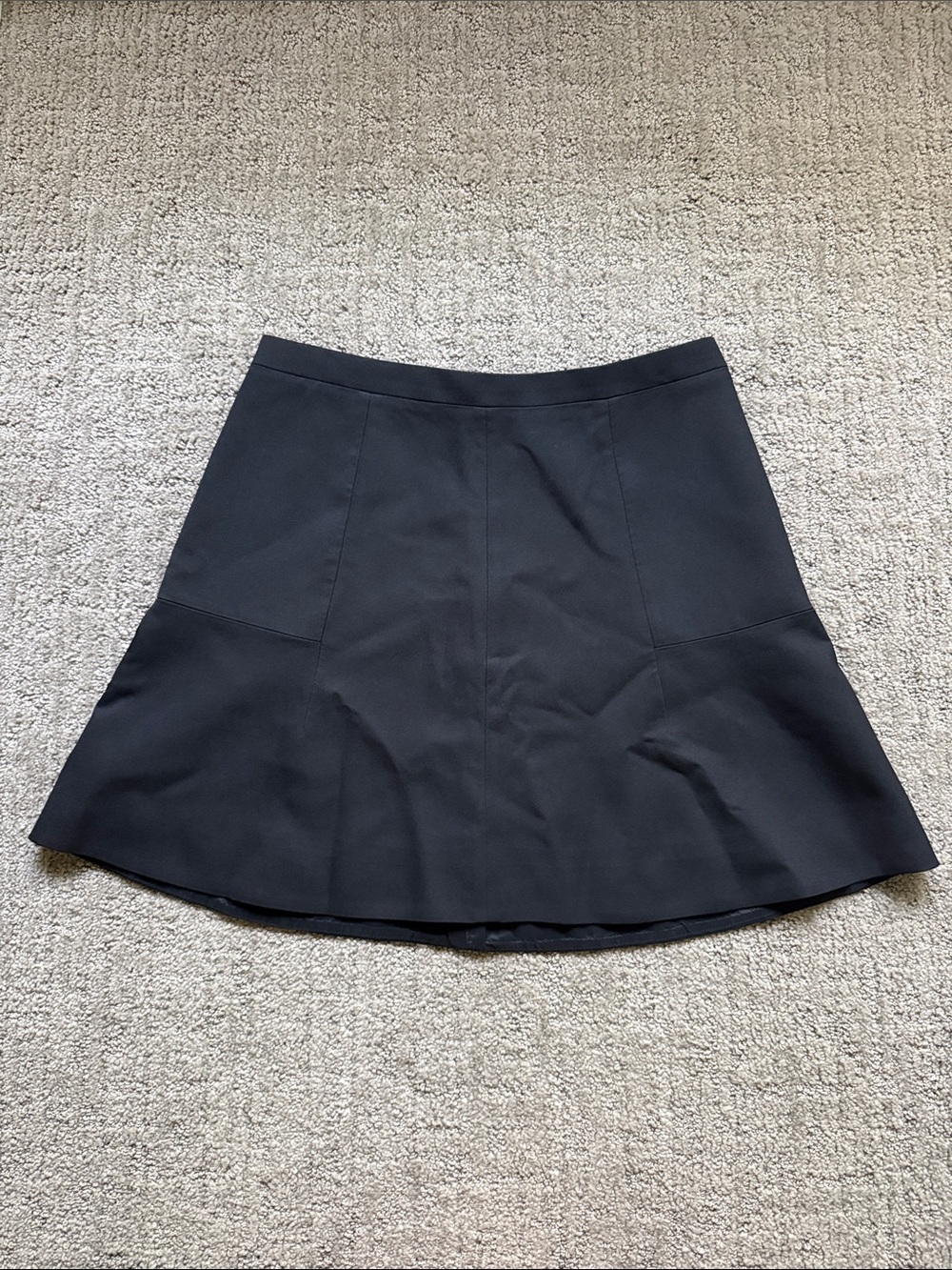 J. Crew Black A-Line Flared Skirt